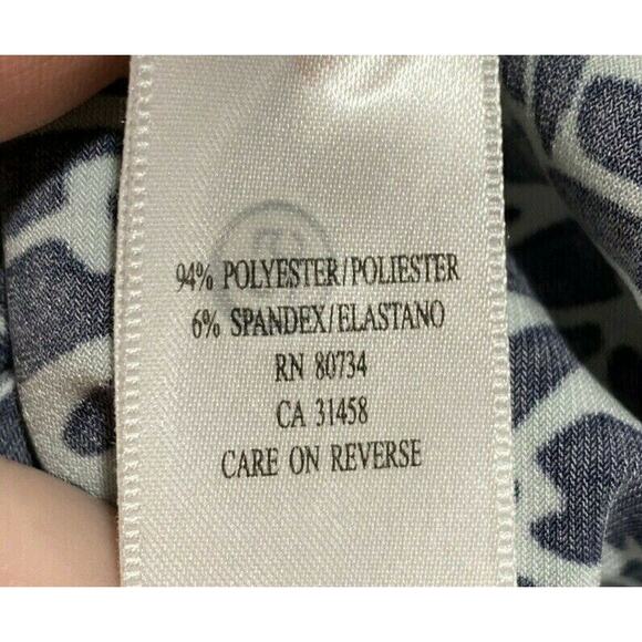 BCBGMaxazria true wrap dress size XS stretch BLACK & MINT GREEN career casual - Picture 9 of 9